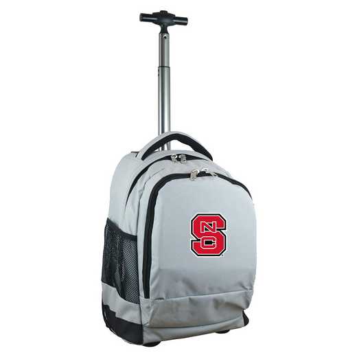 CLNSL780-GY: NCAA NC State Wolfpack Wheeled Premium Backpack